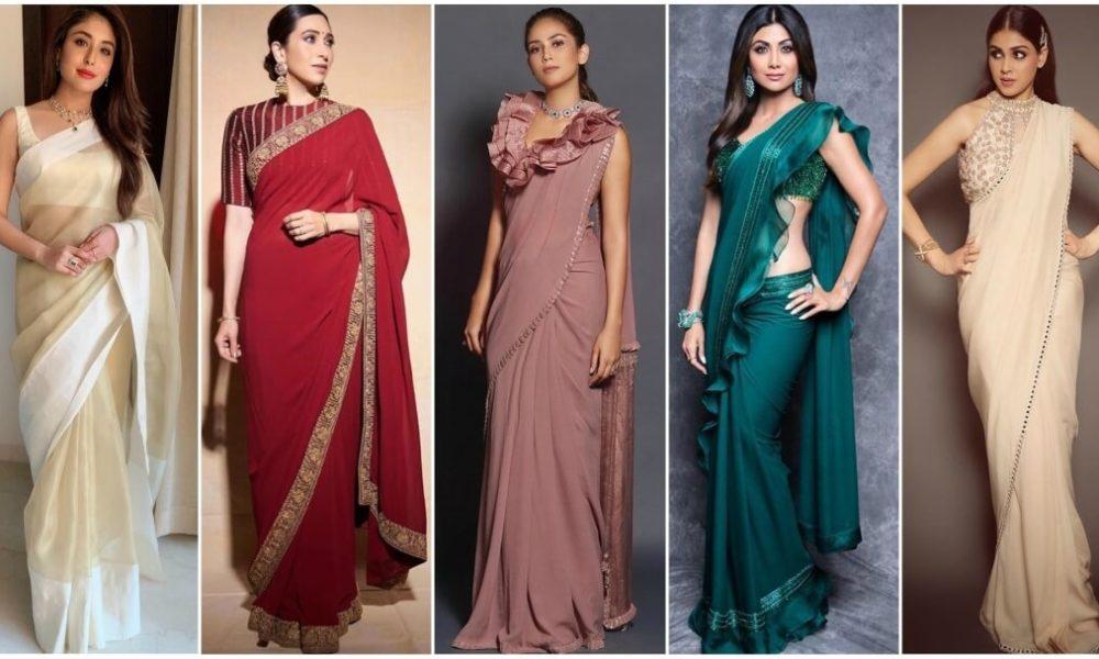 If you want to look stylish in a saree, make a blouse like these actresses