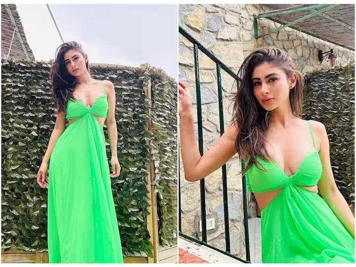 No less than a fashion icon, Mouni Roy, the actress was seen in a stylish gown