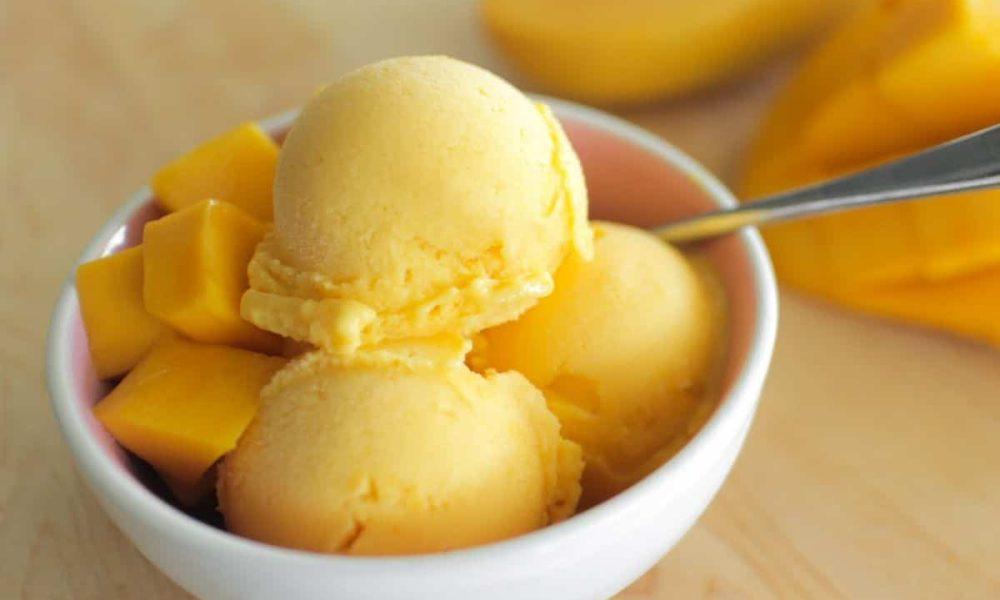 If you want to keep your stomach cool during the heat wave, make eggless mango ice cream at home