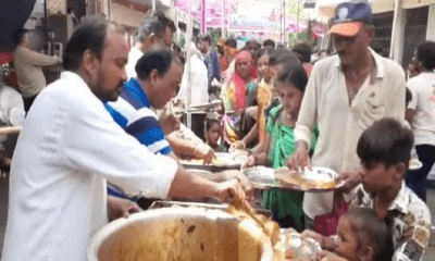 Saraspur: More than one lakh people took Prasad in the Nanihal of God