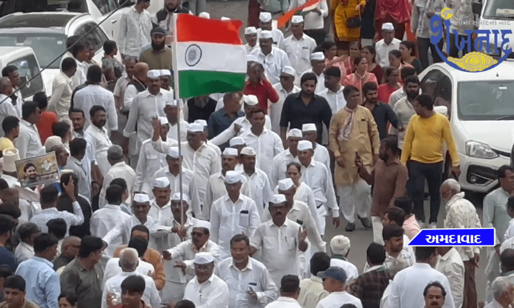 Shakti Singh's Shakti Demonstration: Walked from Gandhi Ashram to Rajiv Gandhi Bhavan