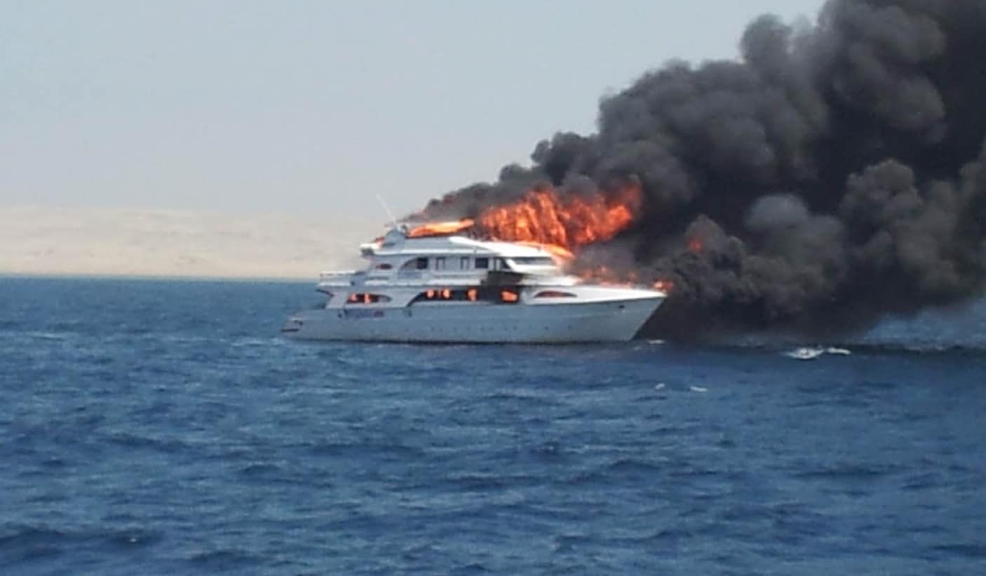 Boat carrying 27 catches fire in Egypt, three British tourists missing; Rescue operation started