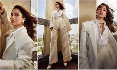 Actress Tamannaah Bhatia's pantsuit look is perfect for a boss lady look