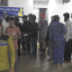 Foot was distributed to the pilgrims at the Town Hall by Sehore Lions Club.