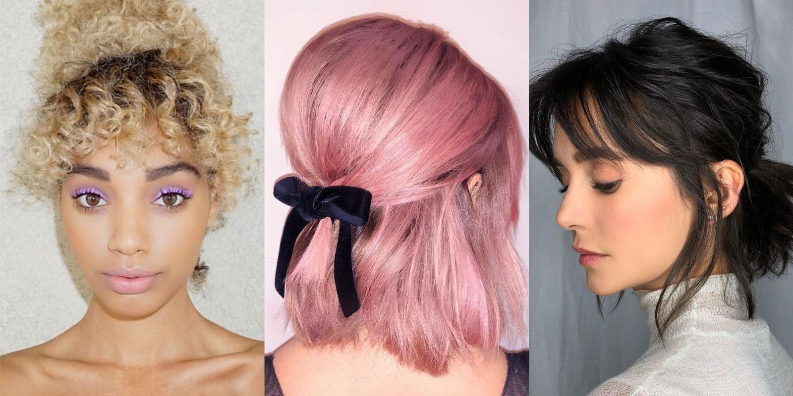Such hairstyles can be made in short hair, you can also try