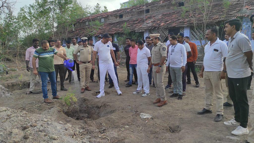 Trees should be planted throughout the year not just on Environment Day: DySP Mihir Baraiah