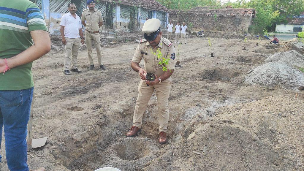 Trees should be planted throughout the year not just on Environment Day: DySP Mihir Baraiah