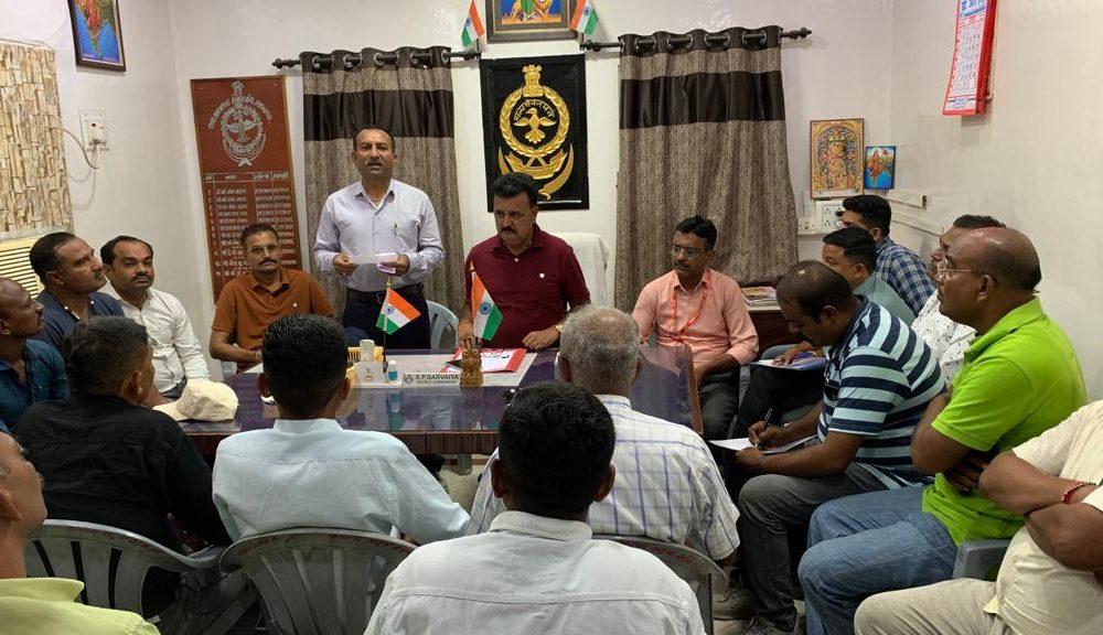 District home guards including Sihore held a meeting regarding Shri Jagannathji Rath Yatra