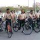 botad ; By cycling 11 km, the police provided protection to the pedestrians