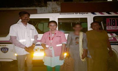 Sihor; A good man made a call and the Abhayam Rescue Team rushed to help a girl