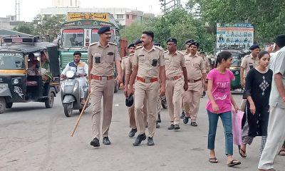 police-conducted-massive-rehearsal-in-sihore-for-rath-yatra-a-convoy-of-officers-and-soldiers-landed