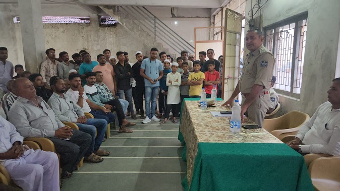 Rath Yatra Coun Town in final stage ; A meeting was held under the leadership of DySP before Lord Jagannathji's Rath Yatra leaving for Sihore.