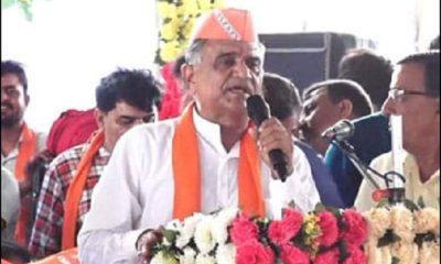Veteran Congress leader Gobhai Rabari assumed the mantle of BJP with a show of strength