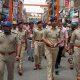 Bhavnagar; The final route march of the police on the route of the 38th Rath Yatra.