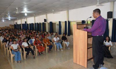 A welcome party was held at Bhavnagar Nandkunwarba Mahila College