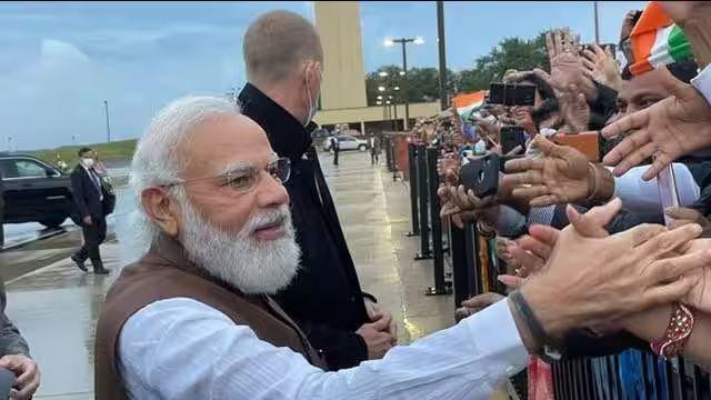 PM Modi received a grand welcome at Times Square during his visit to America, the building is decorated with pictures of PM