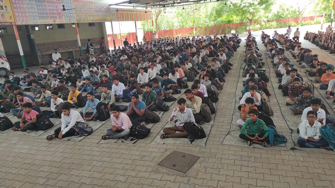 9th International Yoga Day Celebration at Sihore Sankrishna School Vidyamanjari Jnanpith Campus