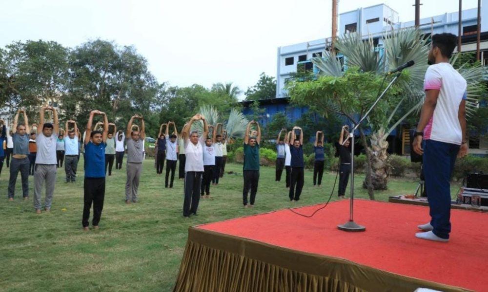 Yoga makes body and mind healthy Yoga increases self-strength and develops intellect - HR Joshi