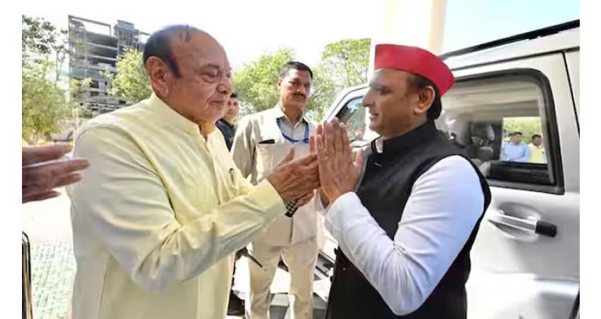 Shankarsinh Vaghela and Akhilesh Yadav's visit sparks political heat