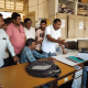 Farmers from more than 17 villages of Sihore reached the PGVCL office.