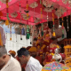 The idol of Chamunda Mataji of Majalka Dangar family was taken out in procession.