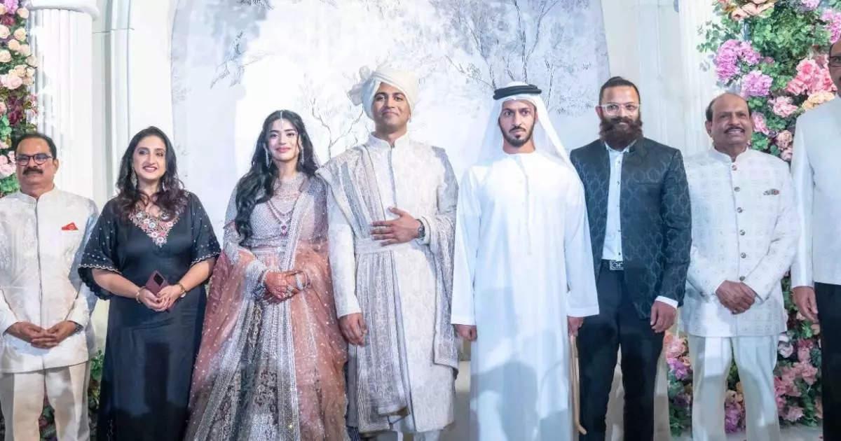 A shower of flowers, a wedding procession... Royal wedding of Lulu Mall owner's niece in UAE, watched by the whole world