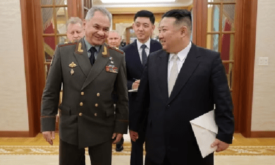 North Korean leader Kim Jong-un meets Russian defense minister on 'military cooperation'