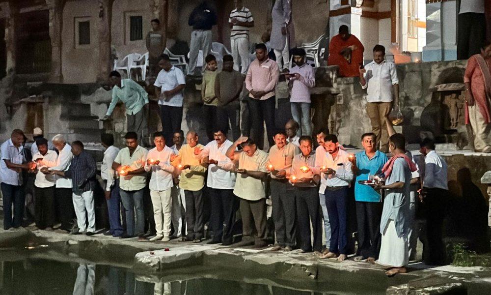 A commendable attempt has been made to revive the mythical Brahmakund by lighting the lamp of faith; Rajubhai Rana