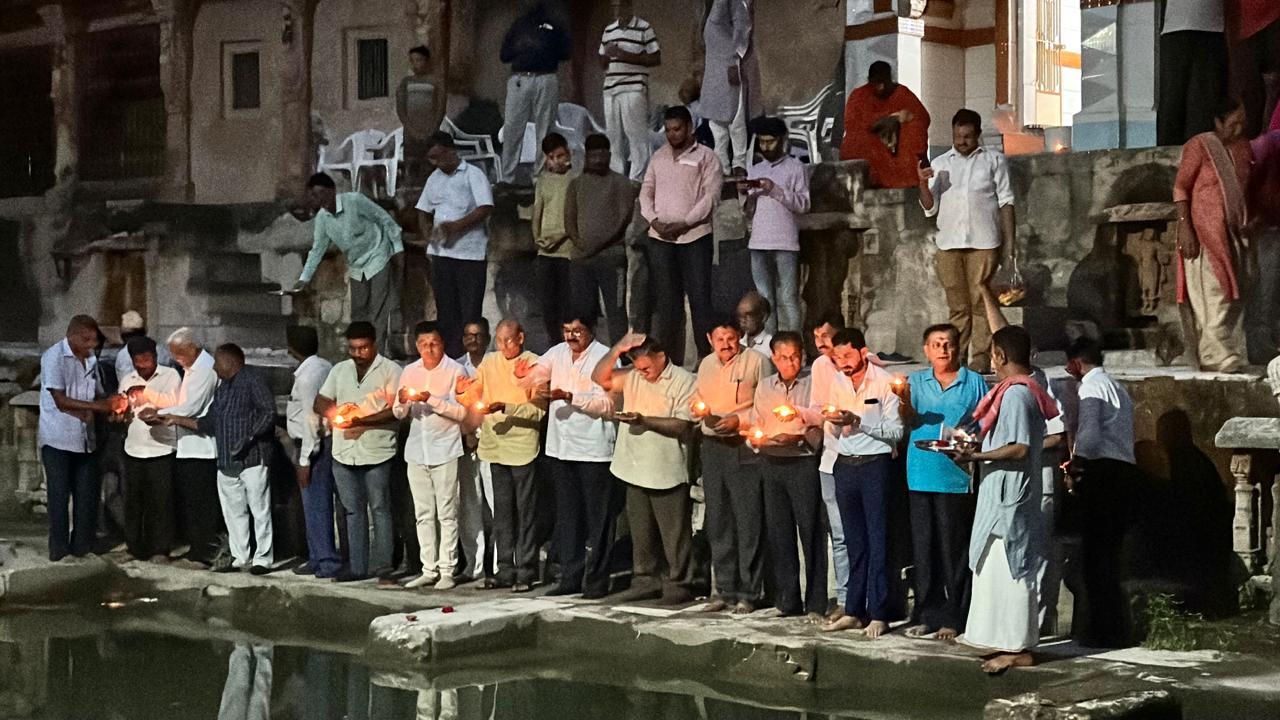 A commendable attempt has been made to revive the mythical Brahmakund by lighting the lamp of faith; Rajubhai Rana