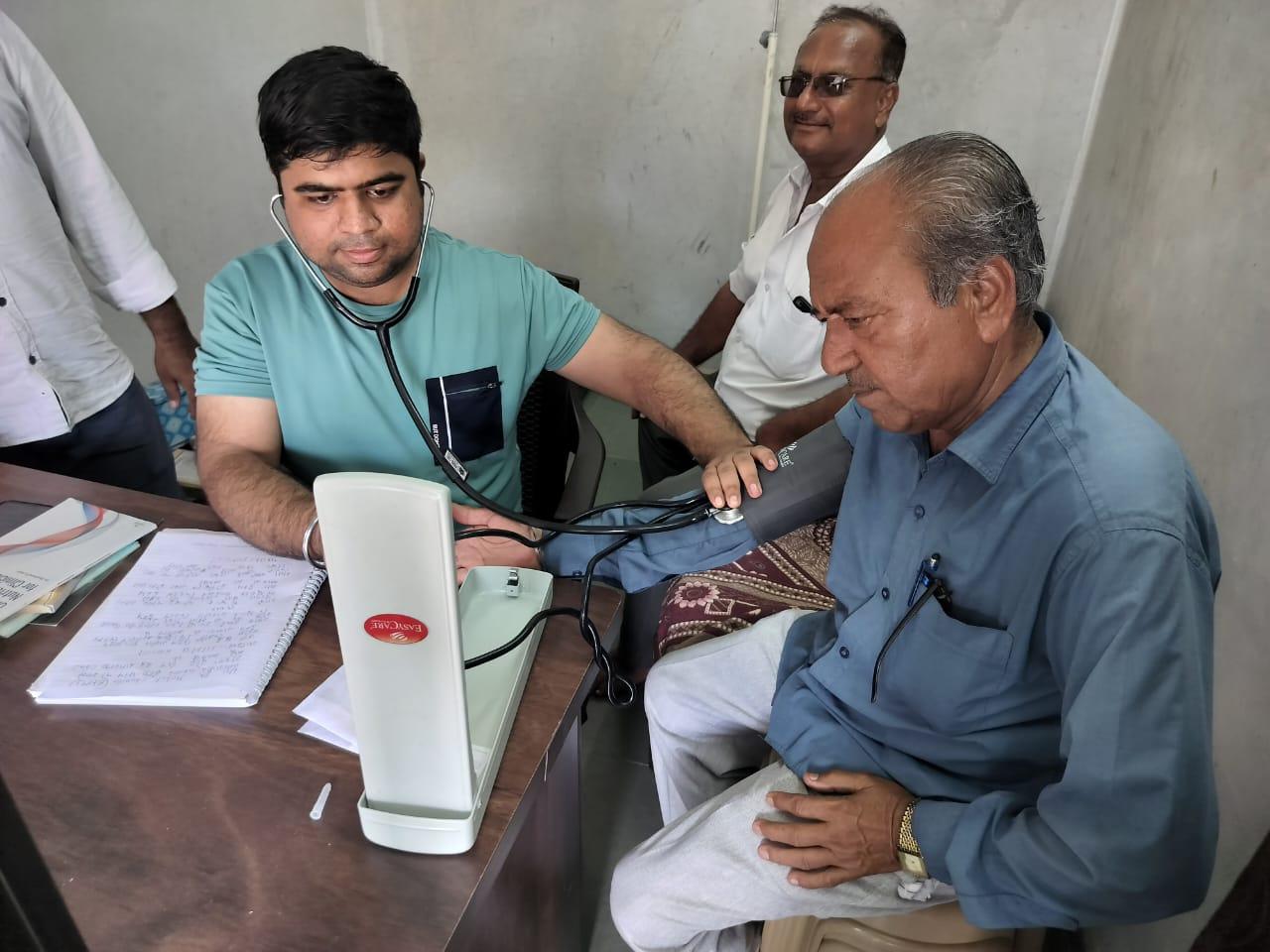 A free health diagnosis camp is organized at Sihore