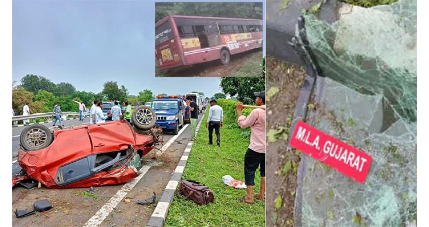 mla-gujarat-car-accident-on-ahmedabad-vadodara-highway-two-killed