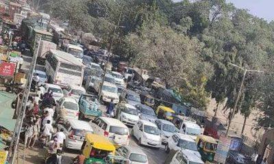 Empire of pressures on the main highway of Sihore city; Urban people are troubled by the problem of traffic jam