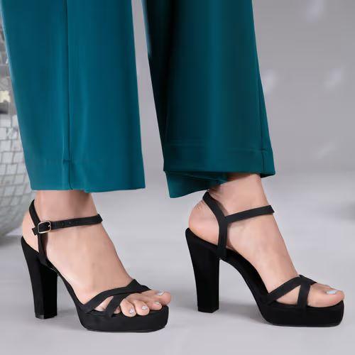 From wedge heels to block heels, this footwear will look great on a churidar suit, and will also look different in style.