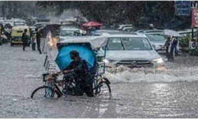 Torrential 5 inches of rain fell in Mahuwa: many areas were flooded