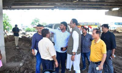 Jeetu Vaghani reached the spot when the road turned bad at Bhavnagar's Nari intersection