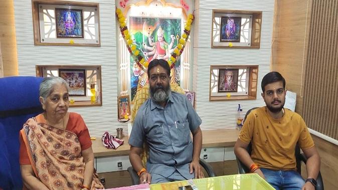 Ajay Shukla of Sihore and family organized Ram Charit Manas to be held at Gnanayajna Bhurkhia.