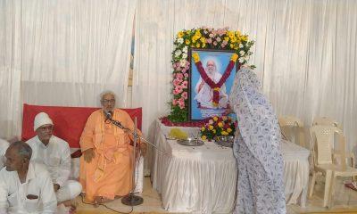 A prayer meeting of Mahant P. Dharmadas Bapu was held at Bandhan Party Plot, Sihore