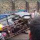The road near Tana Chowkdi in Sihore broke down and the rickshaw overturned in the pit of death.