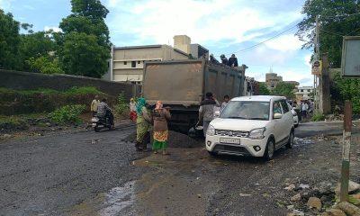 pedestrian-trahimam-from-potholes-on-main-roads-of-sihore-city-division