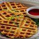 Don't eat onion pakoras in the rain, eat protein rich gram dal vada waffles, taste great too