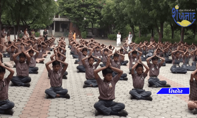 A program was held on the occasion of 15th August at Sihore Swaminarayan Gurukul.