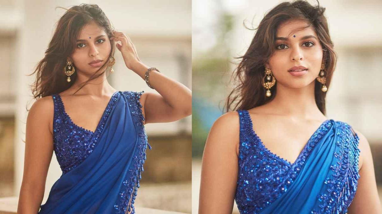You can try this look of Suhana Khan to become the center of attraction in the wedding party