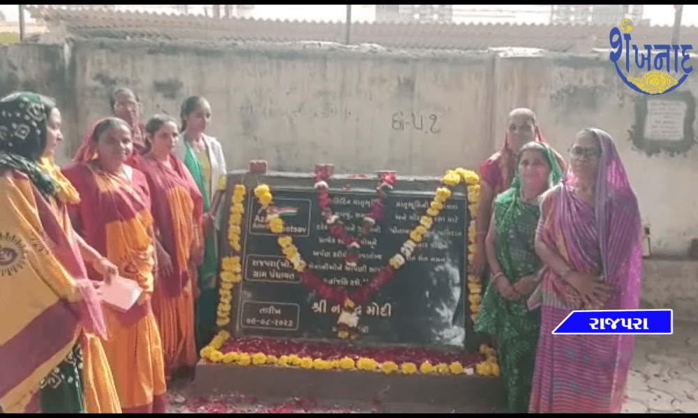 Meri Mitti Mera Desh program was celebrated at Rajpara Khodiyar Primary School of Shihore taluka.