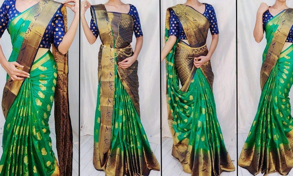 If making saree pleats is a problem, then follow these methods