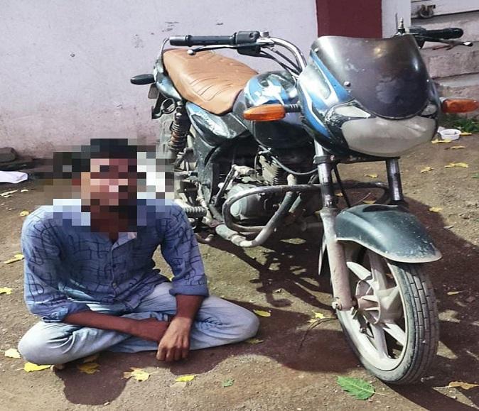 sayum-bhatti-who-stole-a-discer-bike-from-sihore-city-was-caught