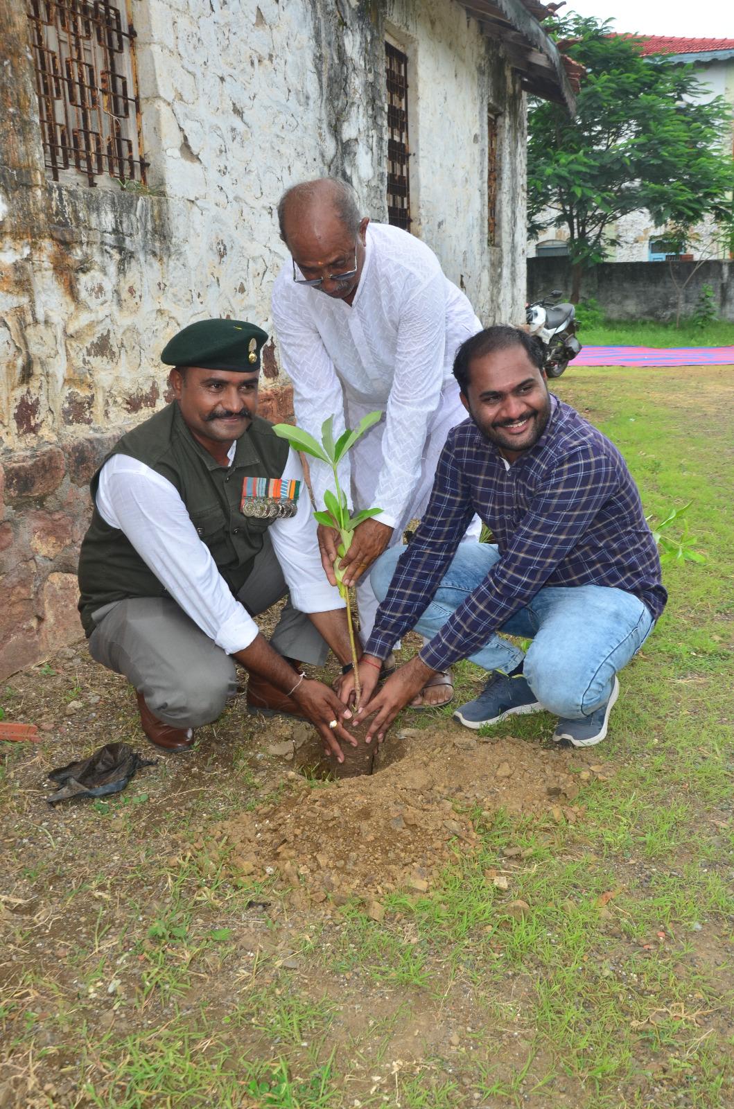 The Songgarh of Sihore painted in the colors of patriotism, a grand tribute to the families of the martyrs