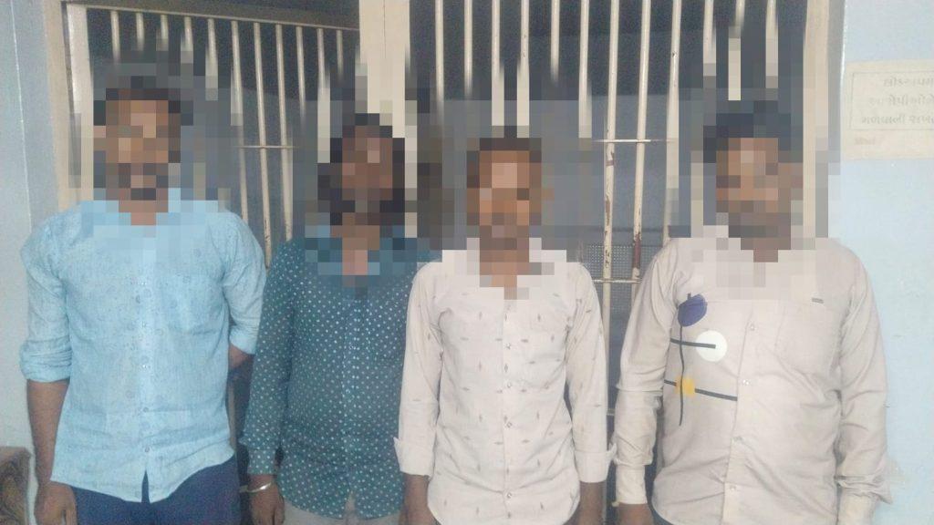 Four persons caught gambling in Ramnagar area of Sihore, one absconding