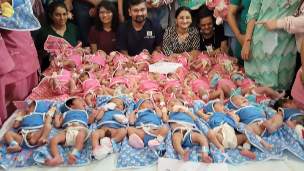 Unique record in Surat: First time in 10 years history, 31 babies delivered in a single day