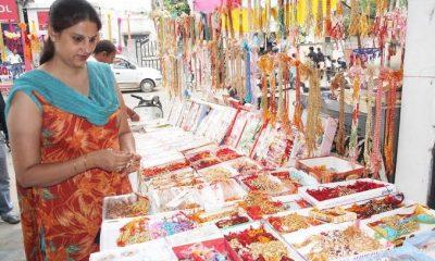 Ahead of Rakshabandhan in Sihore city, the Rakhi market was buzzing - crowded with shoppers