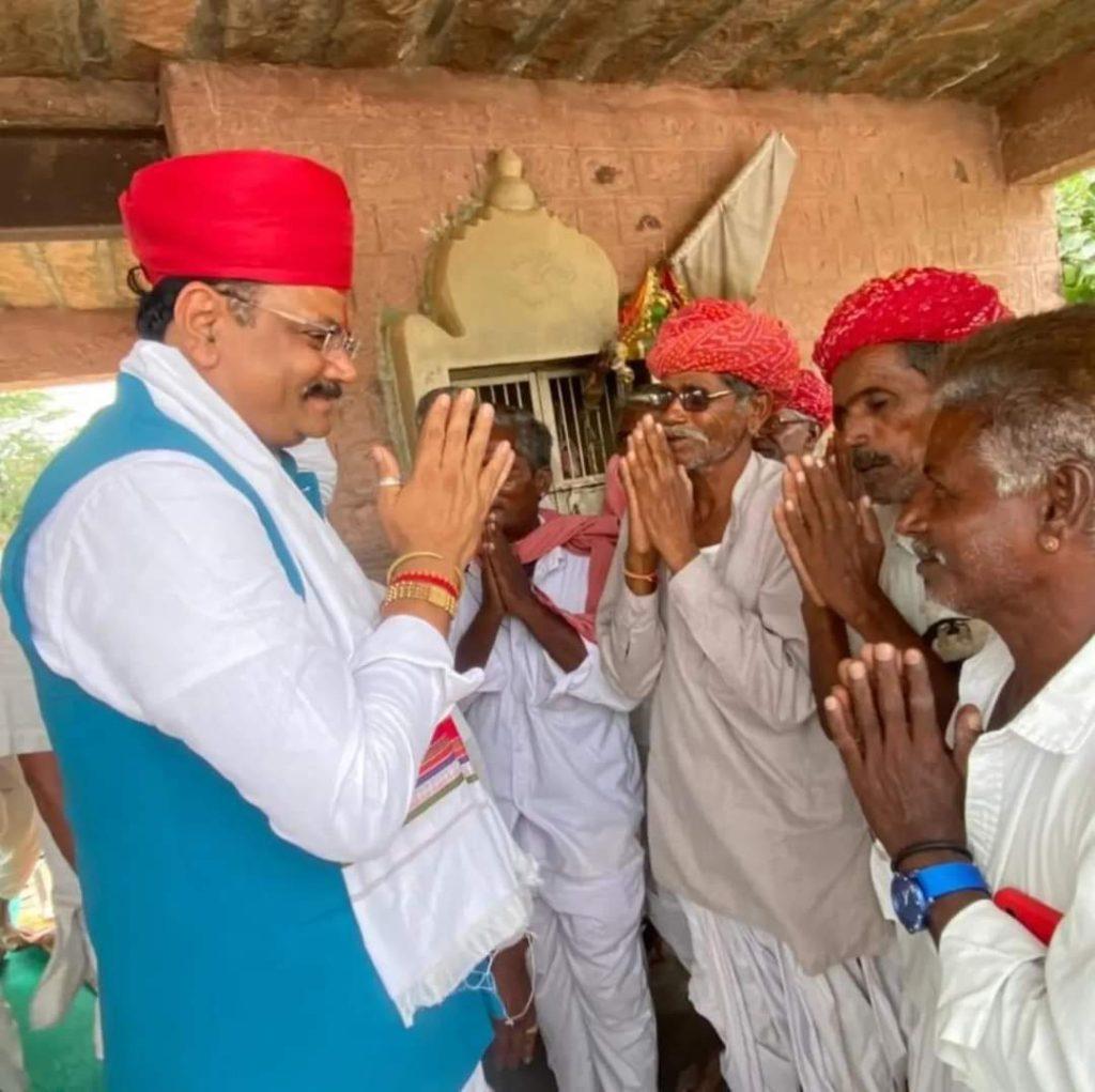 Kamal Khilwawa MLA Jitu Vaghani is campaigning in full swing in Rajasthan
